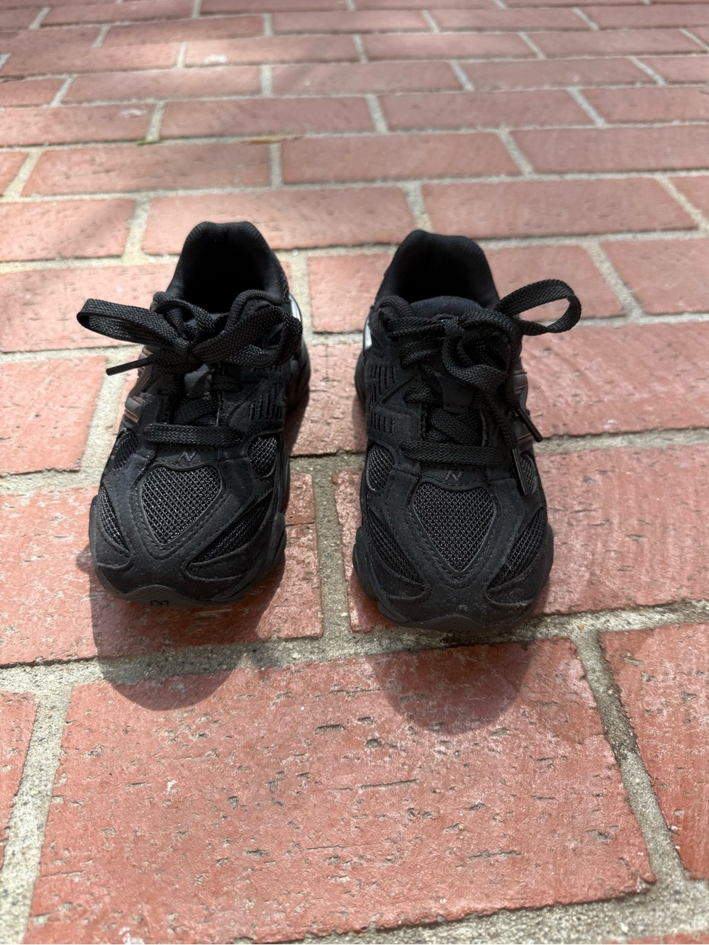 New Balance Black Kids' Lace-Up Sneakers